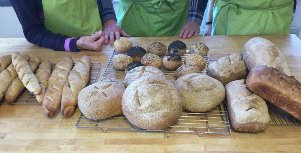 A variety of our students sourdough breads!