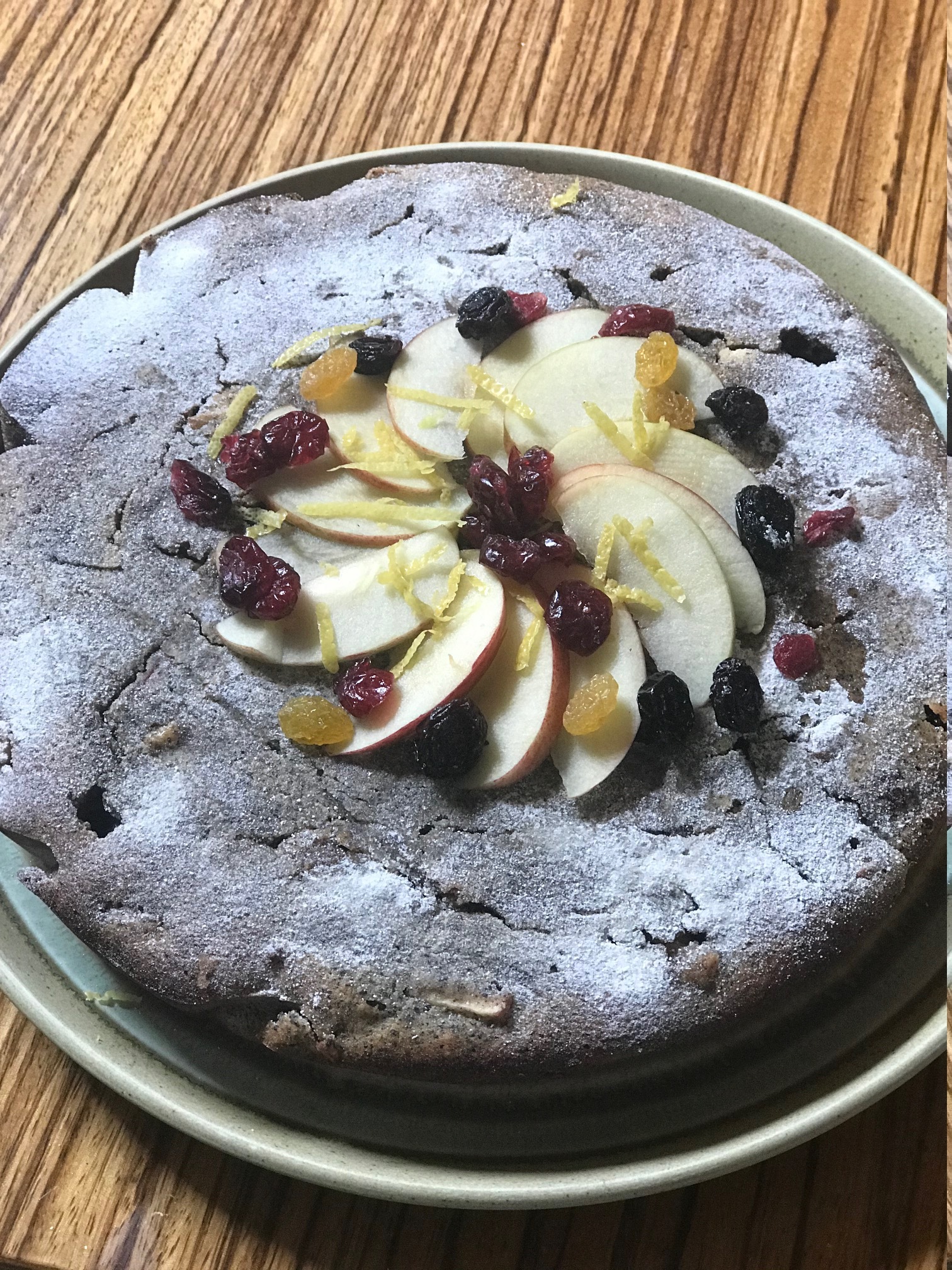 apple honey poppy seed cake